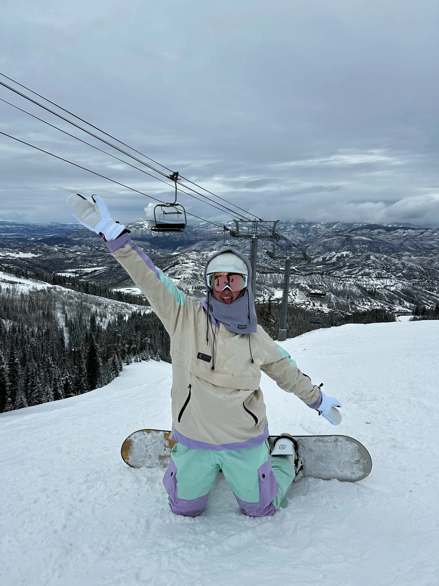Group ski run