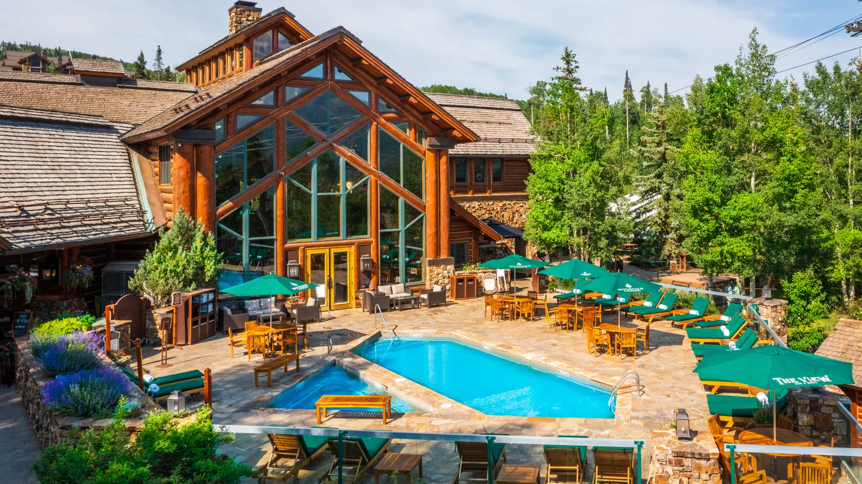 Mountain Lodge Telluride pool and exterior