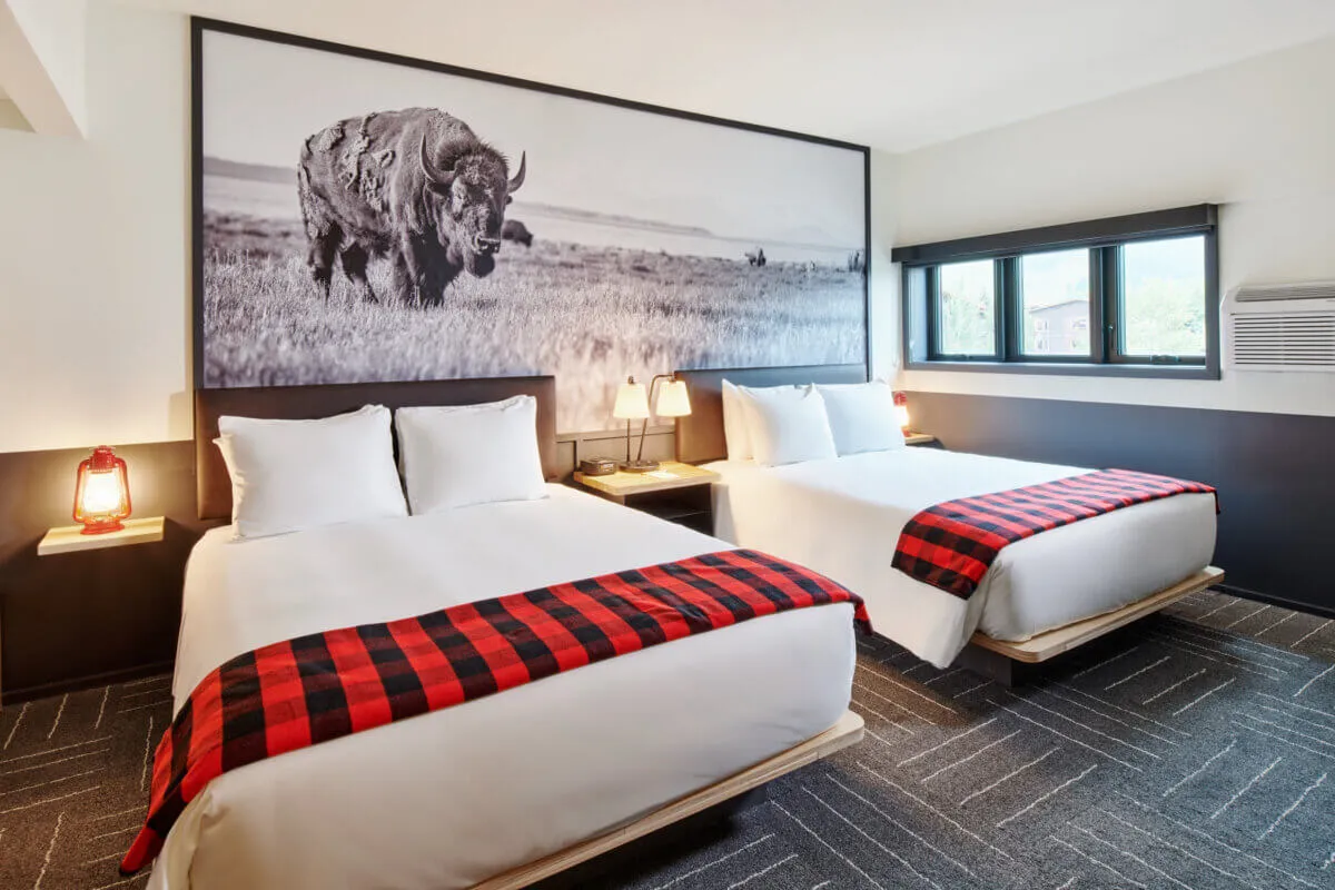 Mountain Modern Motel room